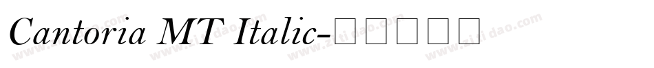 Cantoria MT Italic字体转换
